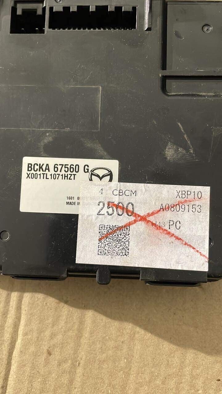 Mazda 3 2020 2023 OEM BCM CBCM body control unit BCKA67560G