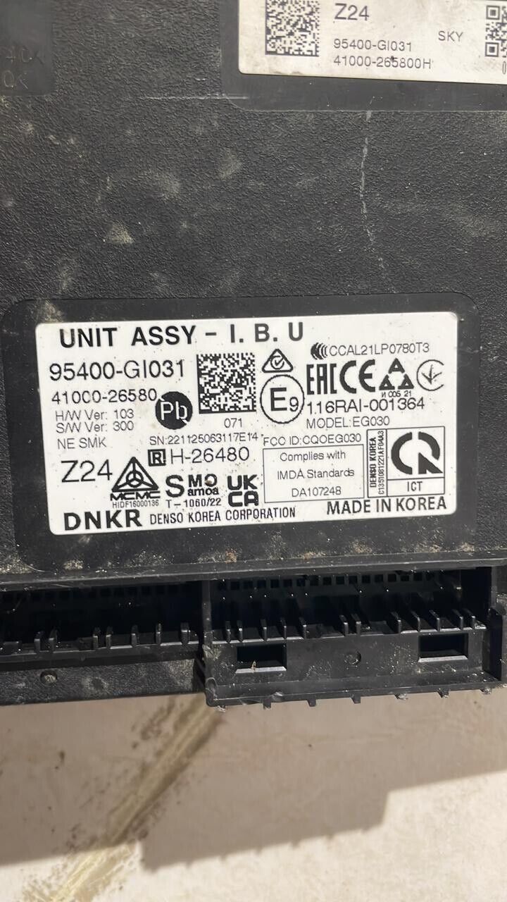 Hyundai ioniq 5 2021 2023 OEM BCM Body control unit IBU SKY 95400GI031