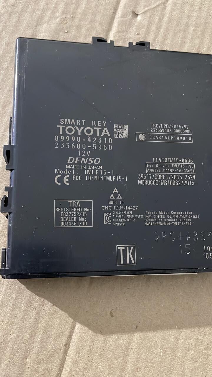 Toyota RAV4 2018 2022 OEM Smart key control unit 8999042170 8999042310