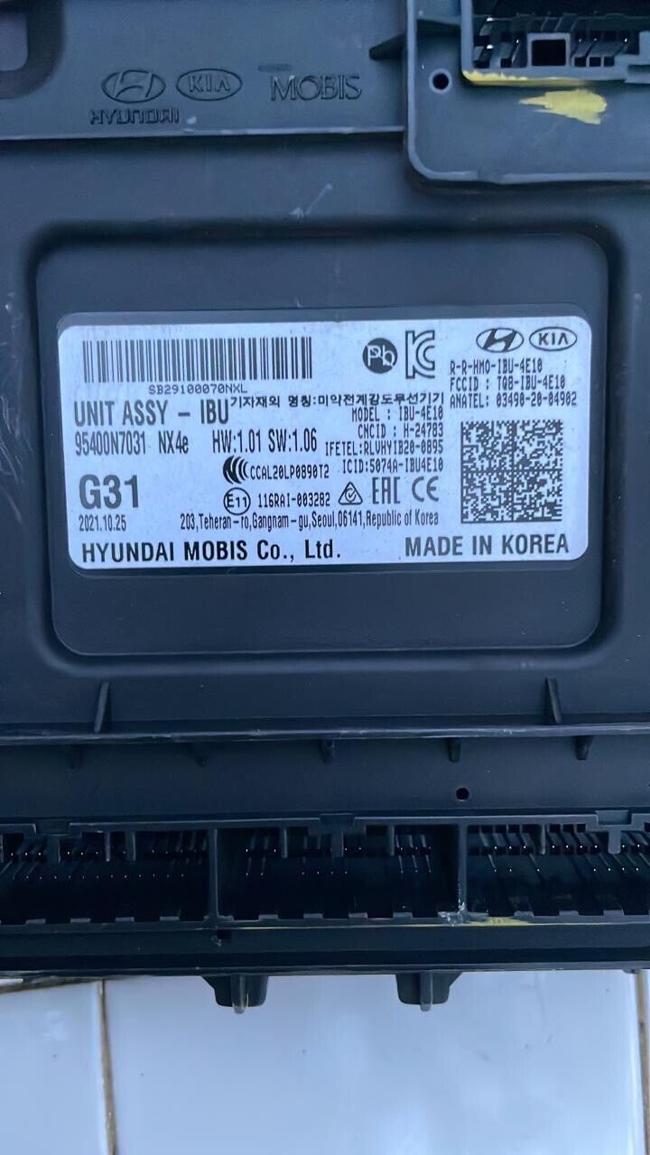 Hyundai Tucson 2021 2023 OEM IBU BCM body control unit 95400N7031 G31