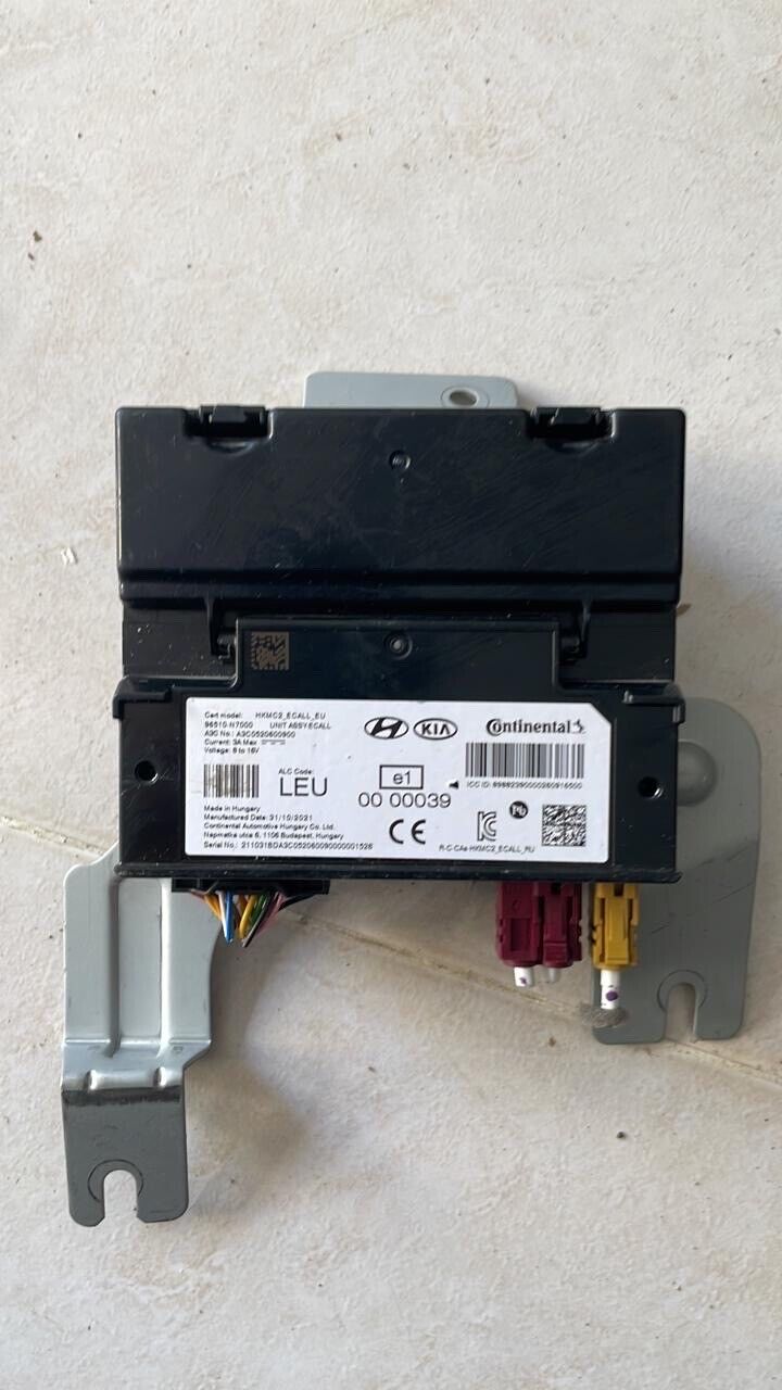 Hyundai Tucson 2021 2023 OEM ECall control unit HKMC2 96510N7000 