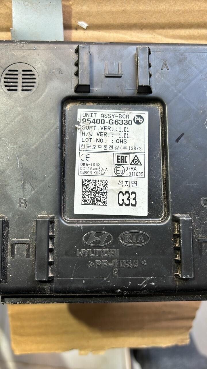 Kia picanto 2019 2022 OEM BCM body control unit 95400G6330 G33