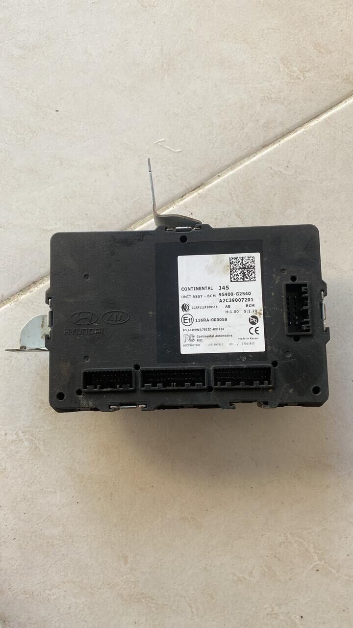 Kia Niro 2018 2021 OEM BCM body control unit 95400G2540 J45