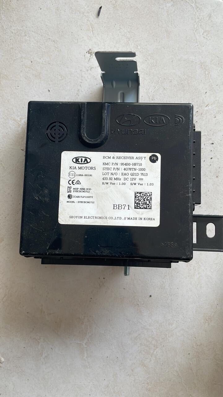 Kia stonic 2019 2022 OEM BCM Body control module 954B0-H8710 BB71