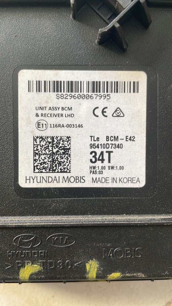 Hyundai Tucson 2018 2020 OEM BCM body control unit 95410D7340