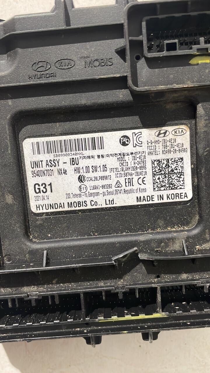 Hyundai Tucson 2021 2023 OEM IBU BCM body control unit 95400N7031 G31