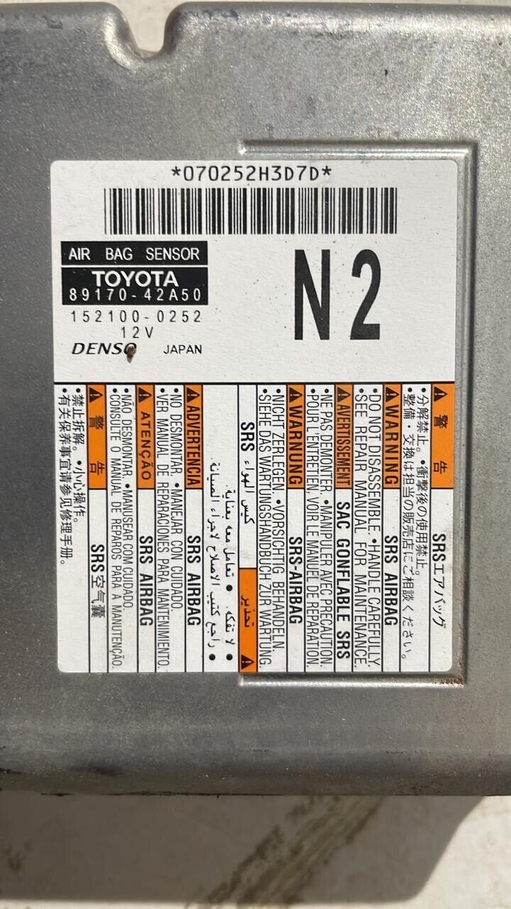 Toyota RAV4 2018 2022 OEM bag control unit 8917042A50 N2