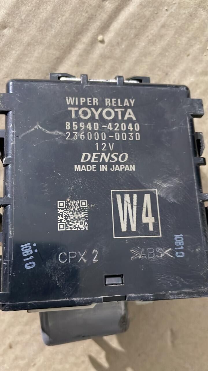 TOYOTA RAV4 2018 2022 OEM WINDSHIELD WIPER RELAY COMPUTER CONTROL MODULE UNIT