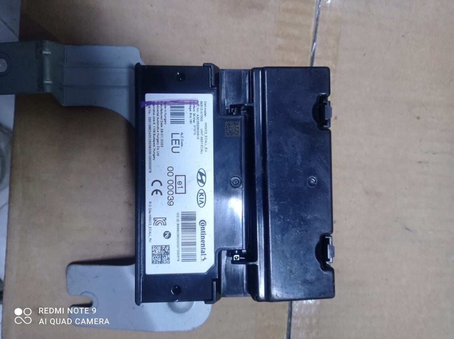 Hyundai Tucson 2021 2023 OEM ECall control unit HKMC2 96510N7000 