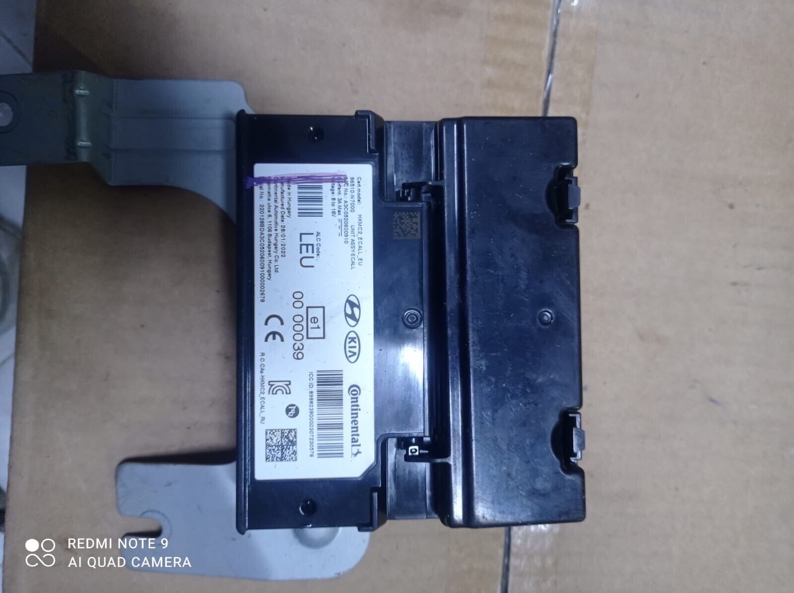 Hyundai Tucson 2021 2023 OEM ECall control unit HKMC2 96510N7000 