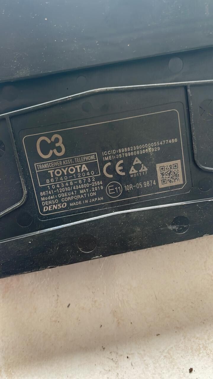 toyota corolla 2021 OEM telephone control unit 8674012040