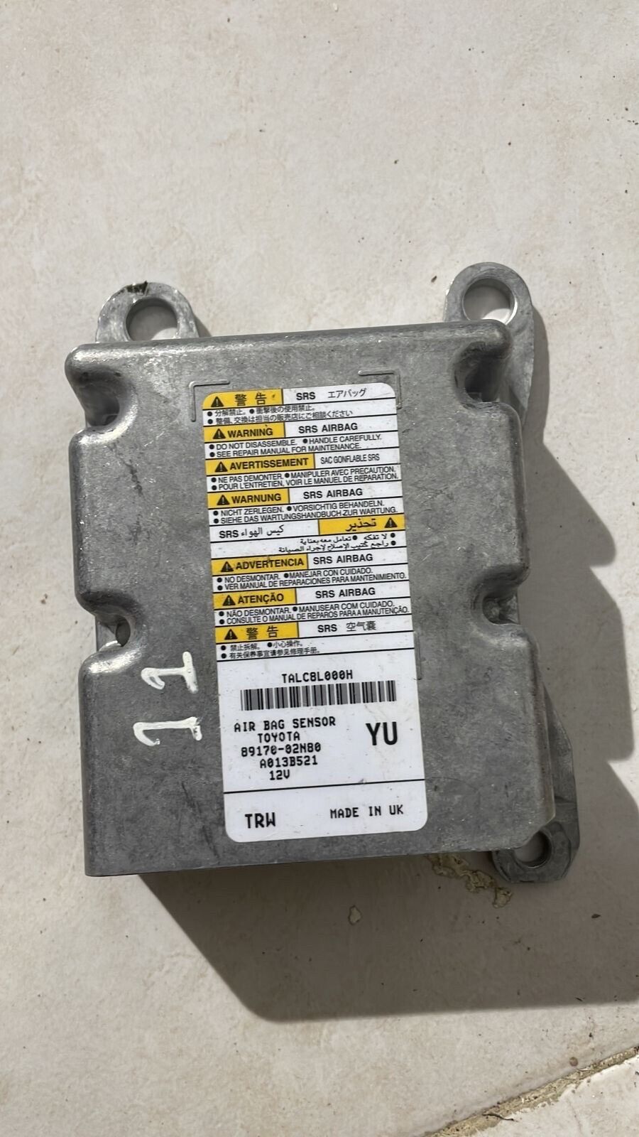 Toyota Corolla 2019 2022 OEM bag control unit 8917002N80 YU