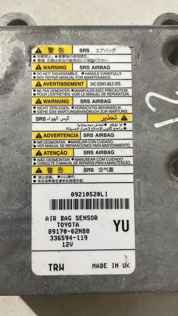 Toyota Corolla 2019 2022 OEM bag control unit 8917002N80 YU