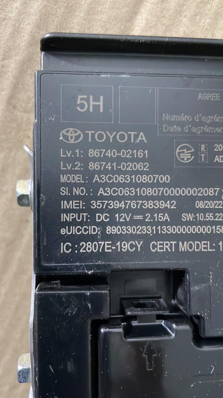 toyota rav4 corolla 2018 2022 OEM TRANSCEIVER ASSY 5H 8674002161