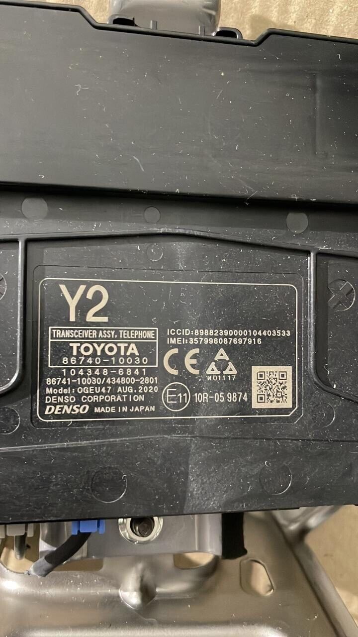 toyota CHR 2018 2022 OEM TRANSCEIVER ASSY 8674010030 Y2