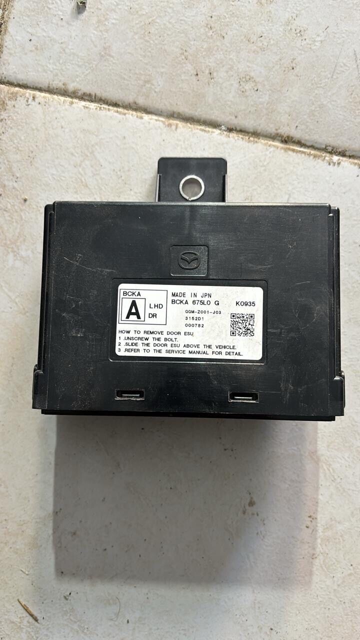 Mazda 3 2020 2023 OEM Passenger Left Door control unit ESU BCKA675LO G BCKA