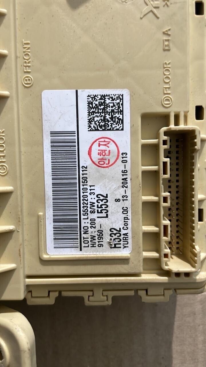 hyundai sonata Hybrid 2021 2022 fuse box 91950L5532