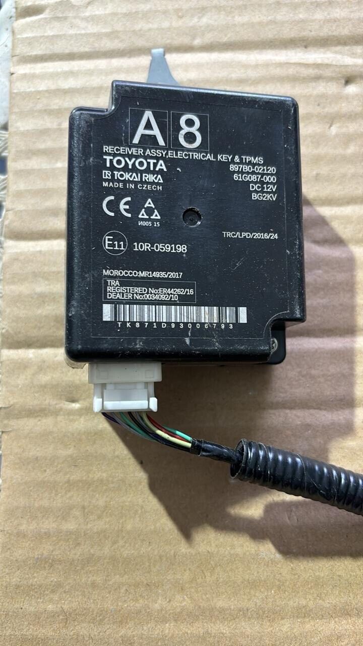 toyota rav4 2018 2022 OEM receiver assy key & tpms control unit 897B002120 A8