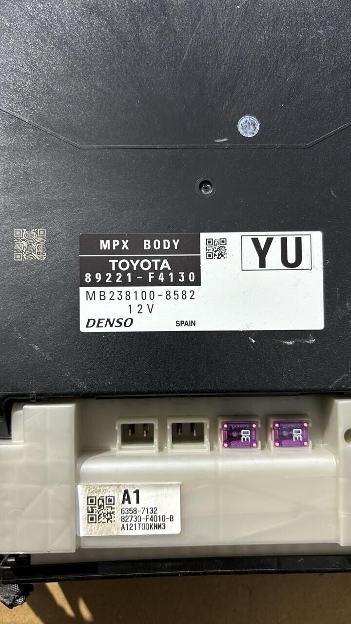 Toyota C-HR 2019 2022 Multiplex Body Control Comfort Module Unit 89221F4130