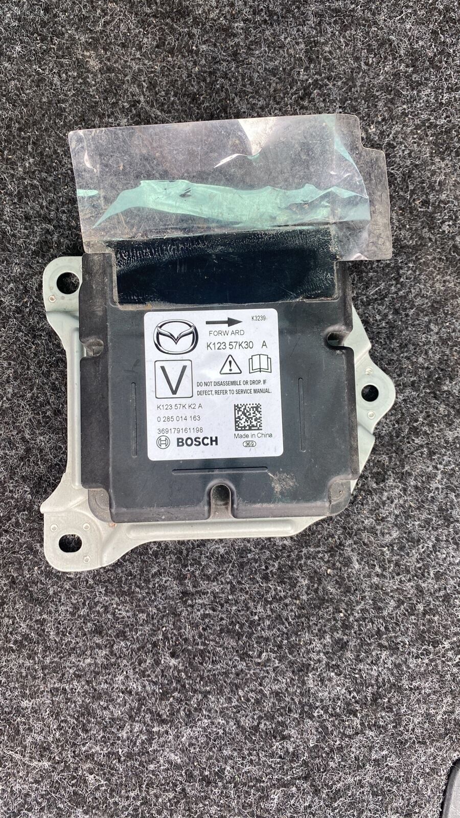 Mazda CX5 CX3 2019 Control Unit OEM Bag Safety unit K12357K30 A