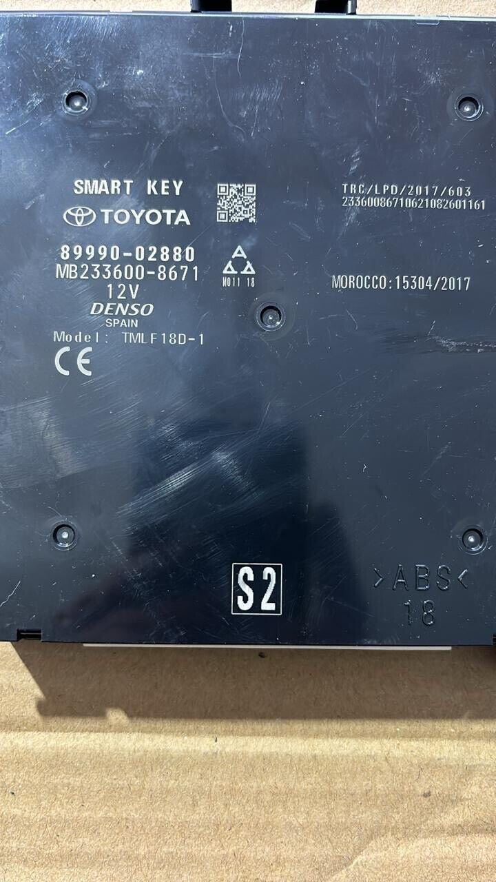 Toyota Corolla 2019 2022 OEM Smart key control unit 89990-02880 8999002880 S2