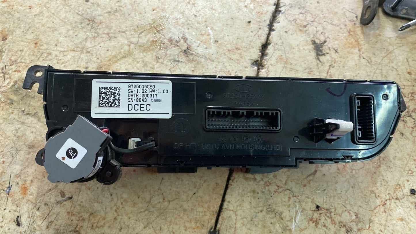 KIA Niro 2019 2020 AC Heating climate control unit 97250G5CE0 DCEC