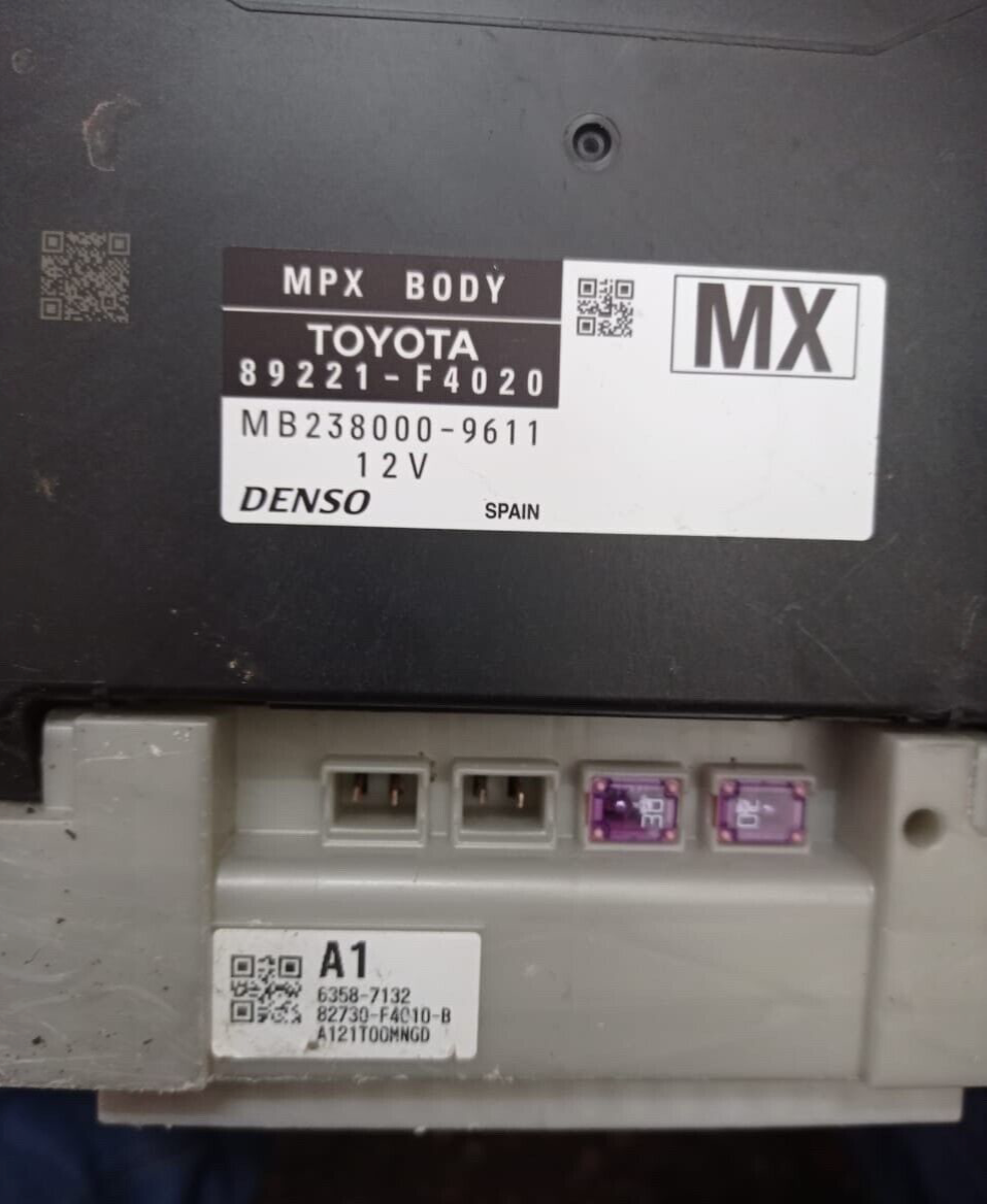 Toyota C-HR 2019 Multiplex Body Control Comfort Module Unit ECU MPX 89221-F4020