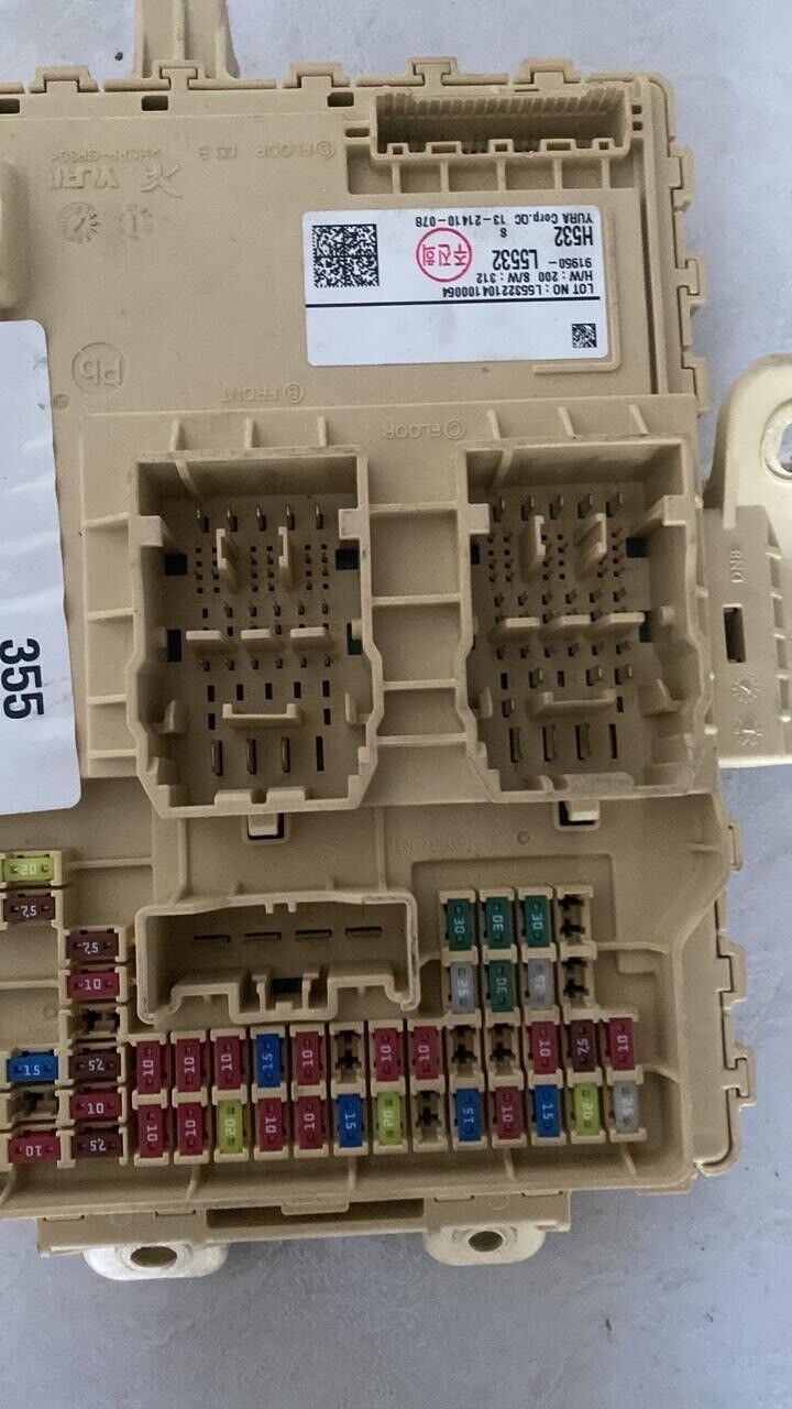 hyundai sonata Hybrid 2021 2022 fuse box 91950L5532