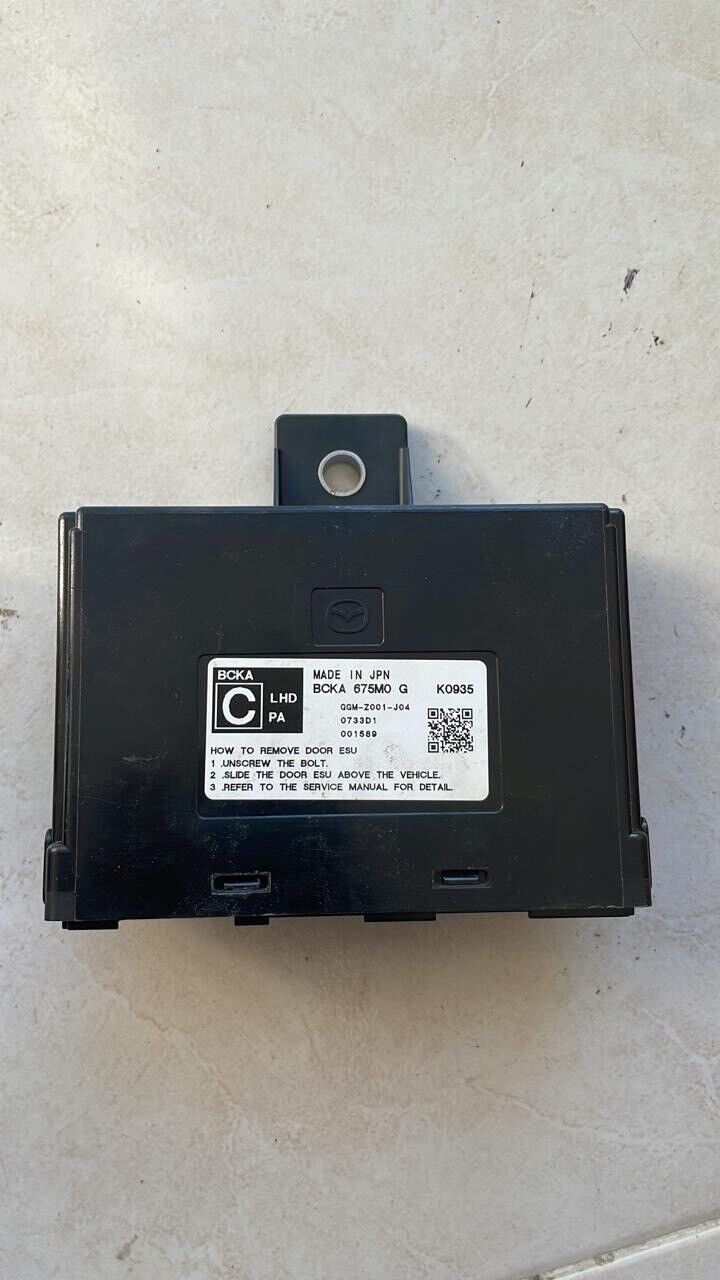 Mazda 3 2020 2023 OEM Passenger Right Door control unit ESU BCKA675MO G K0935