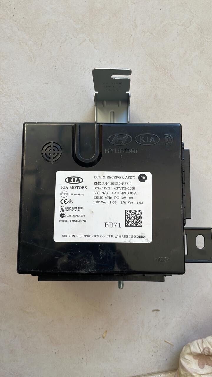 Kia stonic 2019 2022 OEM BCM Body control module 954B0-H8710 BB71