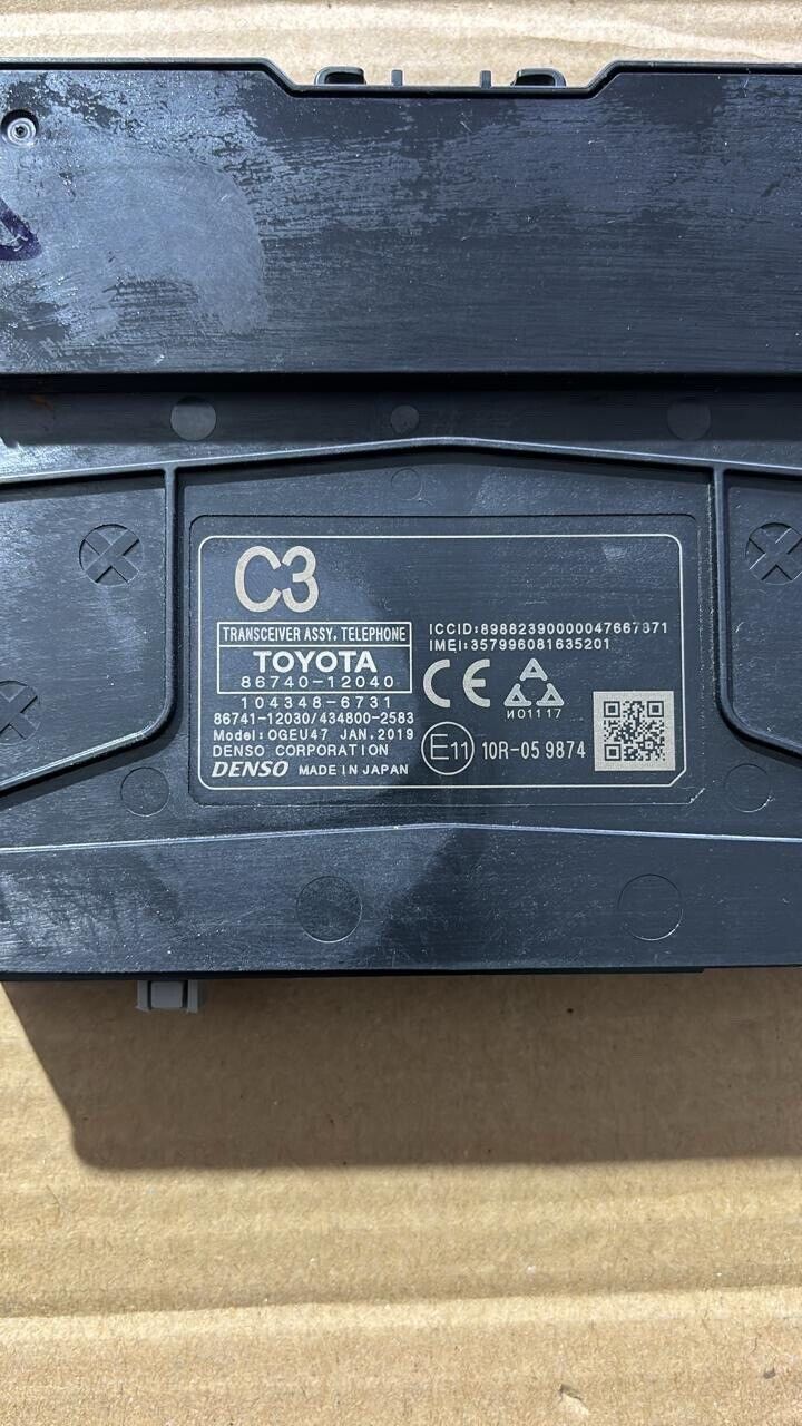 toyota corolla 2021 OEM telephone control unit 8674012040