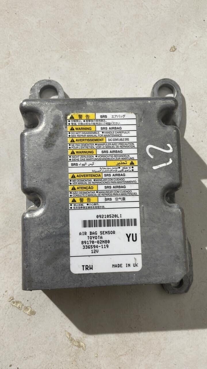 Toyota Corolla 2019 2022 OEM bag control unit 8917002N80 YU