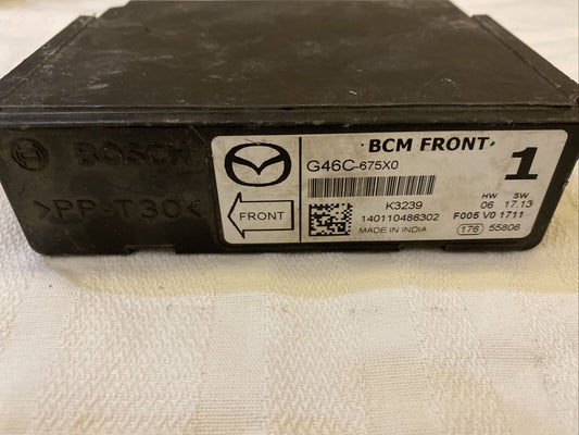 BCM FRONT MODULE MAZDA 6 G46C-675XO